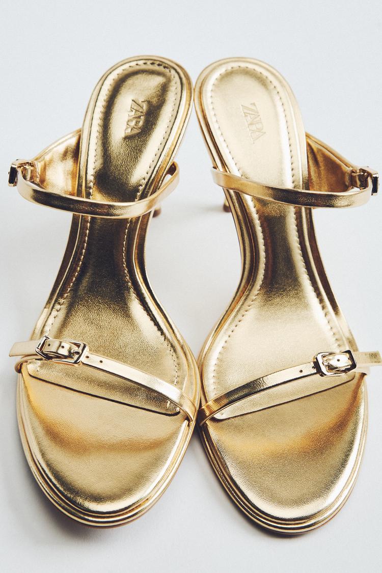 Mule gold dorée