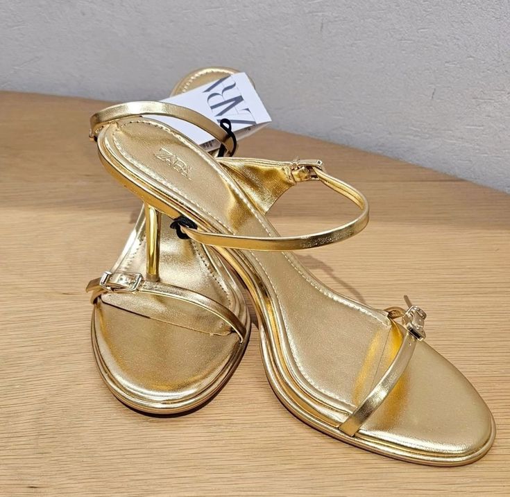 Mule gold dorée