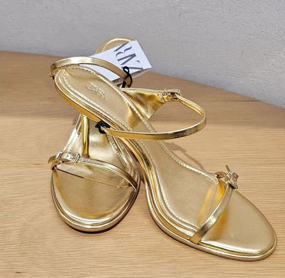 Mule gold dorée