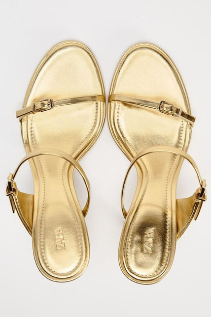 Mule gold dorée