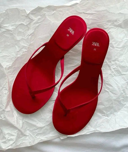 Sandale rouge vif