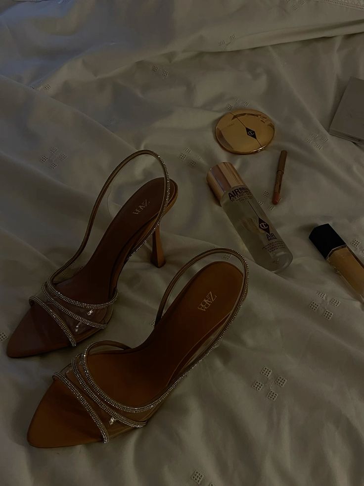 Talon strass nude