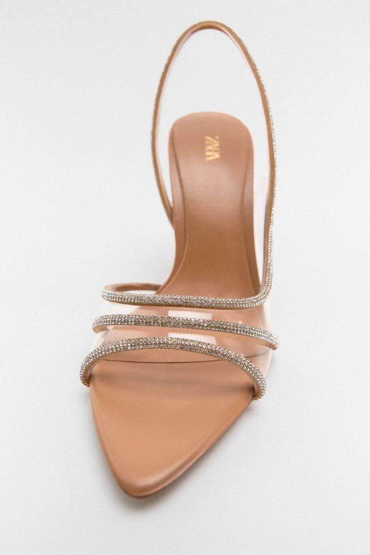 Talon strass nude